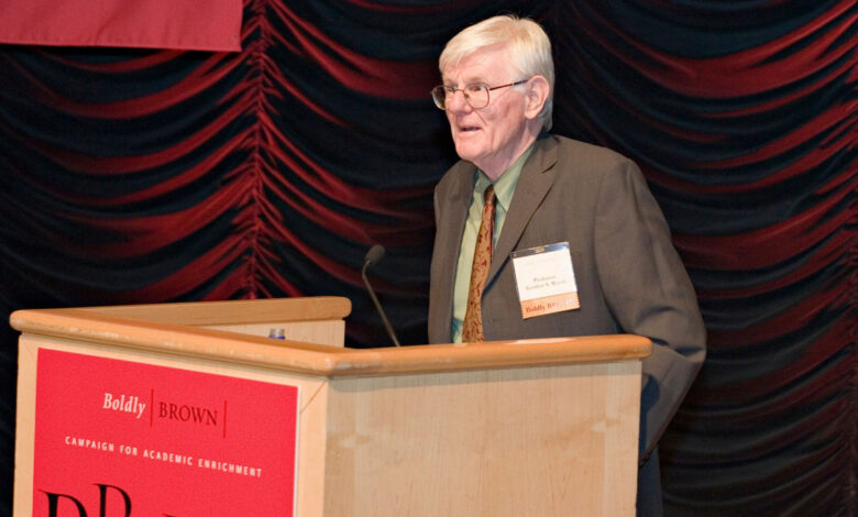 Passages: Pulitzer Prize-winning historian and Brown professor emeritus of history Gordon S. Wood