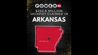 Arkansas Lottery Player Claims $250.8 Million Powerball Jackpot Prize