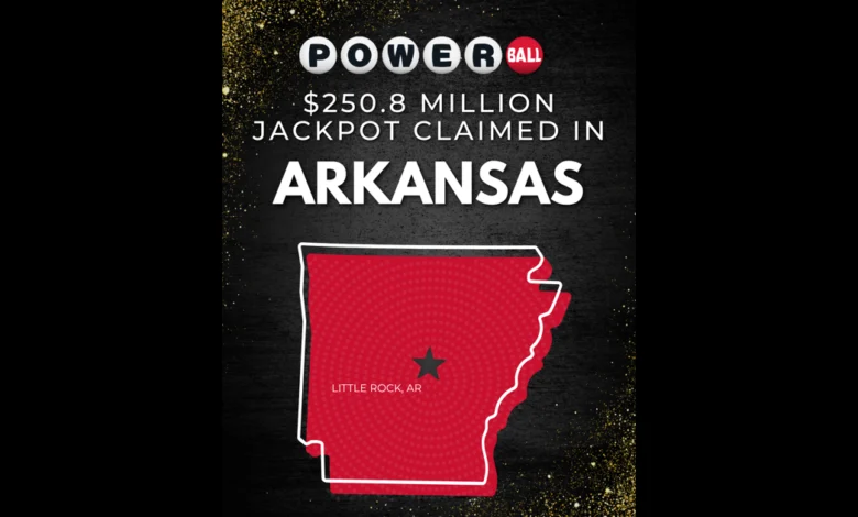 Arkansas Lottery Player Claims $250.8 Million Powerball Jackpot Prize