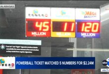 Powerball ticket worth $2.24 million sold at Calabasas gas station