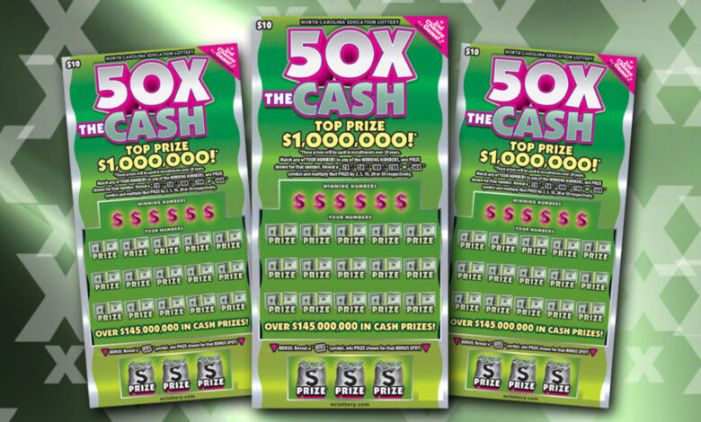 Wake County man bags $1M top prize in lottery scratch-off game