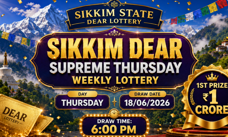 Sikkim lottery result out today (18-06-2026); check Rs 1 crore prize winning number and full list here