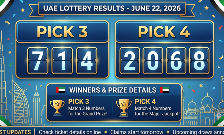UAE Lottery Results June 22 (26-06-22): Check Pick 3 and Pick 4 winning numbers, winners, prize details and latest updates