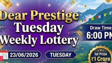 Sikkim Lottery Result Today (23-06-2026): Check Dear Prestige Tuesday Weekly Lottery Rs 1 crore prize winning number and full list here
