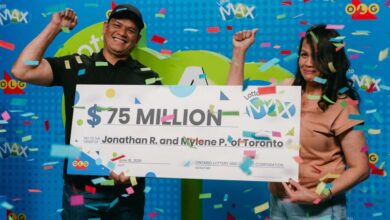 Ontario Lotto Max winners got a $75M jackpot with numbers that are special to their family