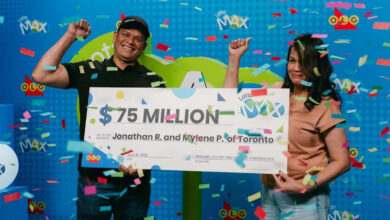 Ontario Lotto Max winners got a $75M jackpot with numbers that are special to their family