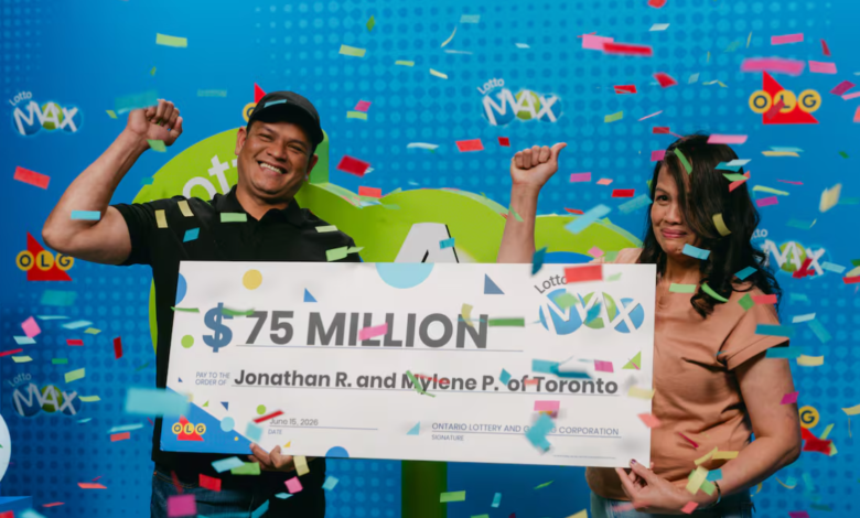 'Count the zeros': Toronto siblings win $75M Lotto Max jackpot