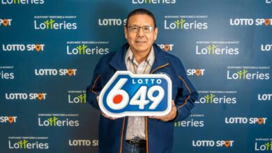 Ernest Betsina was the lucky winner of $2.5 million in the May 16 Lotto 6/49 draw after he matched all six numbers in the classic drawing. Photo courtesy of Western Canada Lottery Corporation
