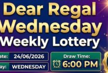 Sikkim State Dear Regal Wednesday Weekly Lottery result declared at 6 PM (24-06-2026): Check winning numbers and prize details