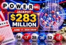Powerball winning numbers revealed: Who won the $283 million jackpot in the June 17, 2026 draw