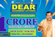 Sikkim State Lottery Result: June 9, 2026, 6 PM Live - Watch Streaming Of Winners List Of Dear Prestige Tuesday Weekly Draw