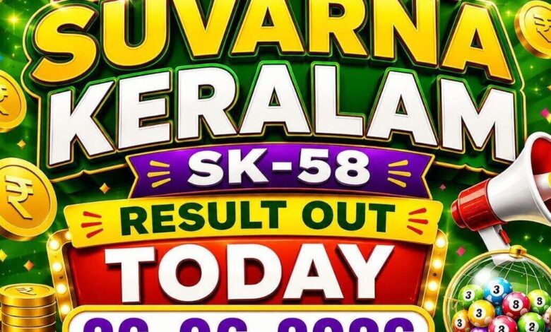 Kerala Lottery Suvarna Keralam SK-58 result out today (26-06-2026); check Rs 1 crore prize winning number and full list here