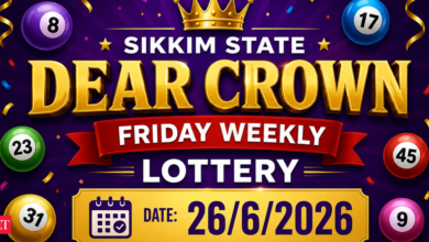 Sikkim State Dear Crown Friday Weekly Lottery result declared (26-06-2026): Check winning numbers and prize details