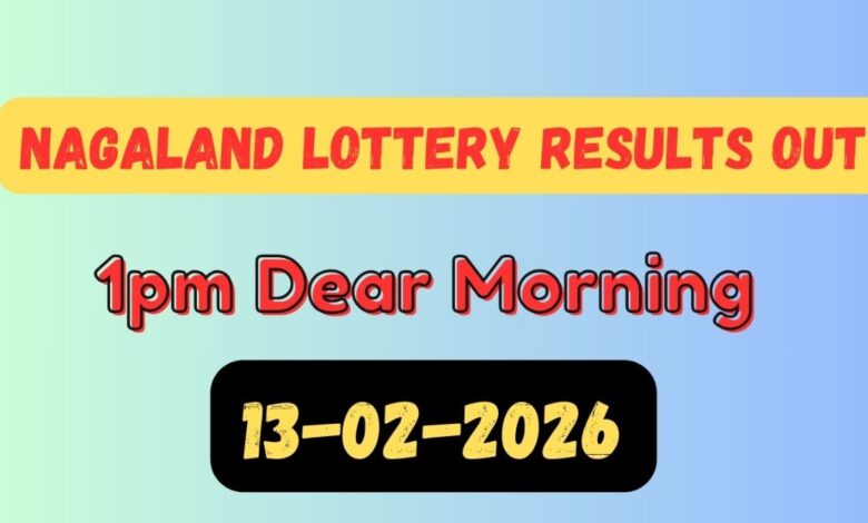 Nagaland Lottery Sambad 1 PM Result OUT, Feb 13: Dear Morning 1st Prize Rs. 1 Crore Winner Announced