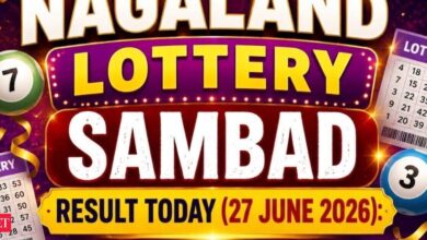 Nagaland Lottery Sambad result today, June 27, 2026: Dear Saturday Weekly 1st prize worth Rs 1 crore; check winning numbers