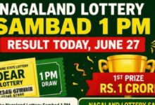 Nagaland Lottery Sambad 1 PM Result Today, June 27: Dear Lottery Winning Numbers, Prize List & How to Claim