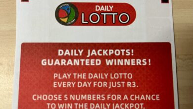 Daily Lotto jackpot draw