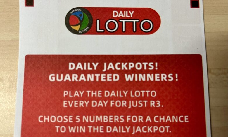 Daily Lotto jackpot draw