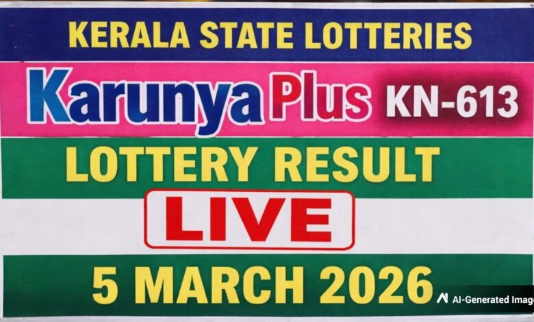 Kerala Lottery Result Today, 5 March 2026 LIVE: Karunya Plus KN-613 Lucky Draw Winners List For Rs 1 Crore
