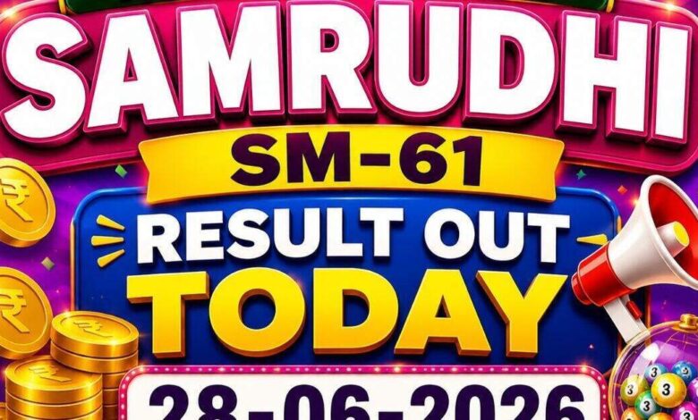 Kerala Lottery Samrudhi SM-61 result out today (28-06-2026); check Rs 1 crore prize winning number and full list here