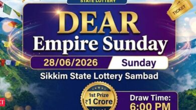 Sikkim State Lottery Sambad: Dear Empire Sunday Weekly Lottery result out today, June 21, 2026, at 6 PM; check Rs 1 crore prize-winning ticket number and full list of winners