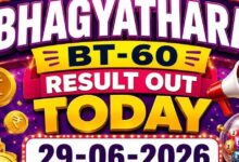 Kerala Lottery Bhagyathara BT-60 result out today (29-06-2026); check Rs 1 crore prize winning number and full list here