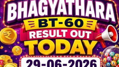 Kerala Lottery Bhagyathara BT-60 result out today (29-06-2026); check Rs 1 crore prize winning number and full list here
