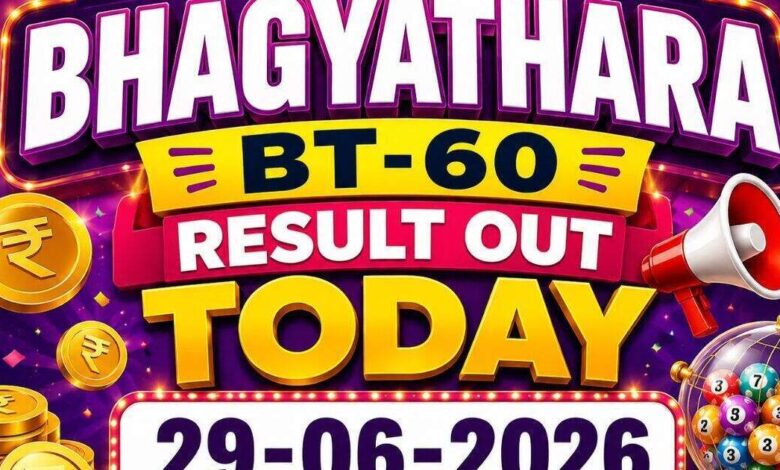 Kerala Lottery Bhagyathara BT-60 result out today (29-06-2026); check Rs 1 crore prize winning number and full list here