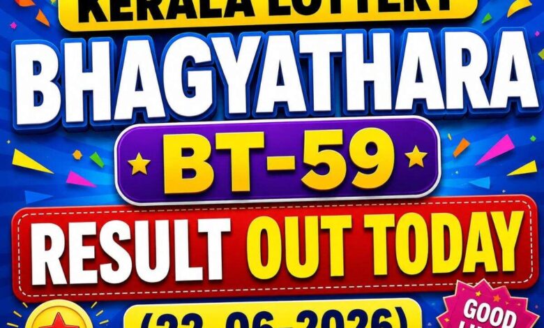 Kerala Lottery Bhagyathara BT-59 result out today (22-06-2026); check Rs 1 crore prize winning number and full list here