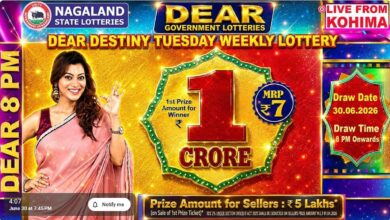 Nagaland State Lottery Result Today, June 30, 2026: Dear Destiny Tuesday Night 8 PM Draw Winners List, Live Updates