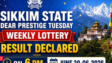 Sikkim State Dear Prestige Tuesday Weekly Lottery result declared for June 30, 2026 at 6 PM: Check the Rs 1 crore winning number and other prize winners
