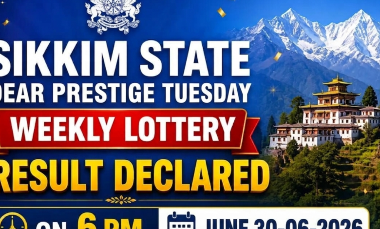 Sikkim State Dear Prestige Tuesday Weekly Lottery result declared for June 30, 2026 at 6 PM: Check the Rs 1 crore winning number and other prize winners