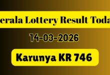 Kerala Lottery Result Today 14/03/26: Karunya KR 746 Result OUT: Check Rs. 1 Crore Jackpot Ticket