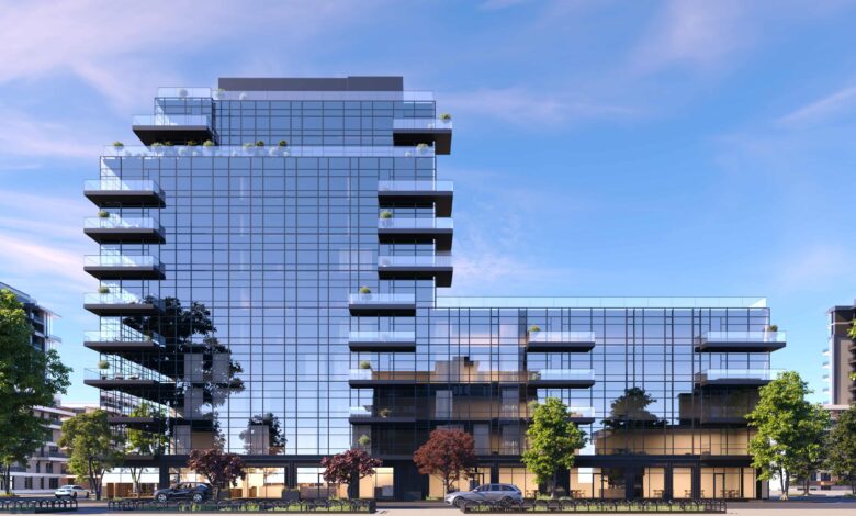 glass building