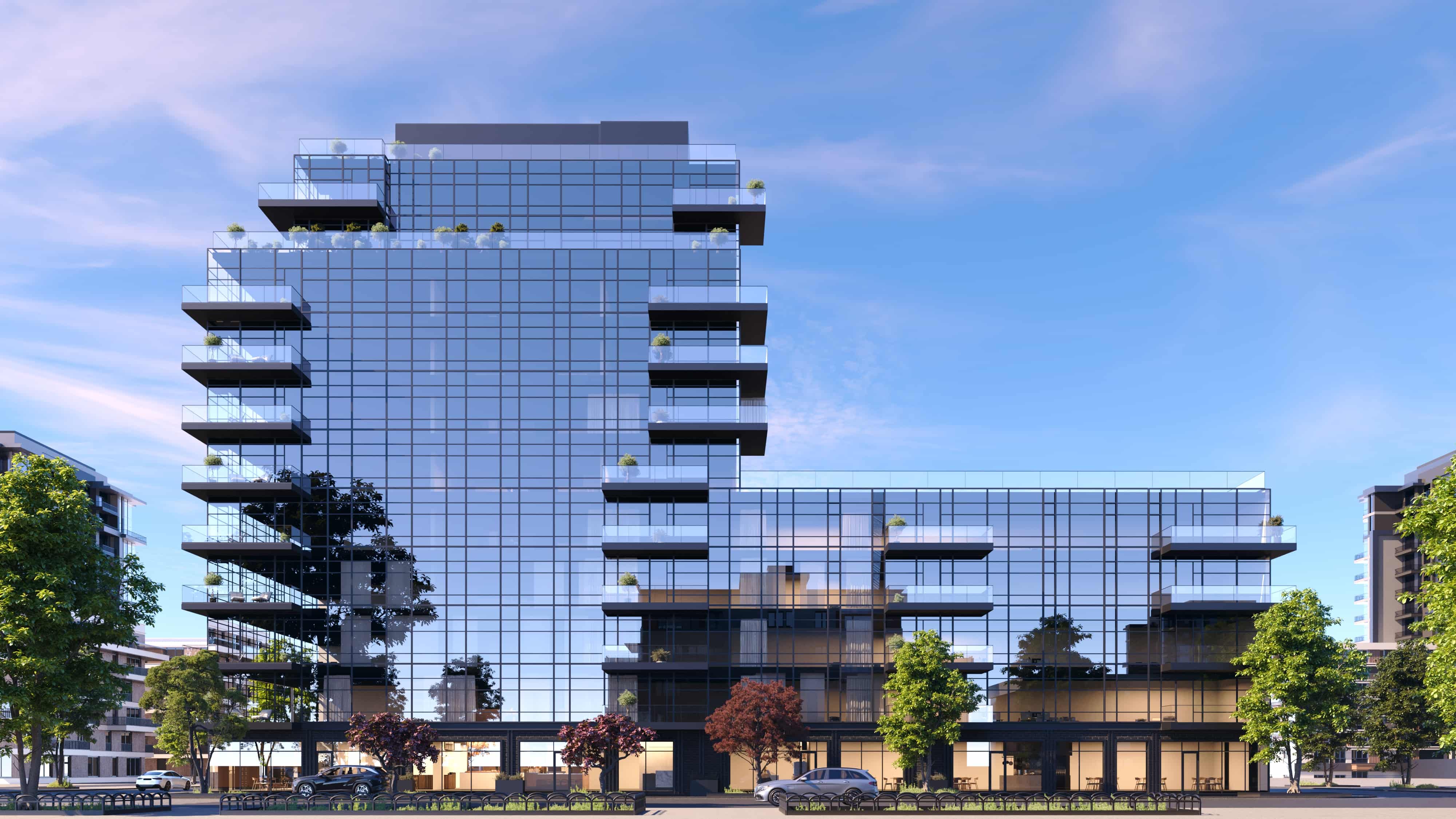 glass building
