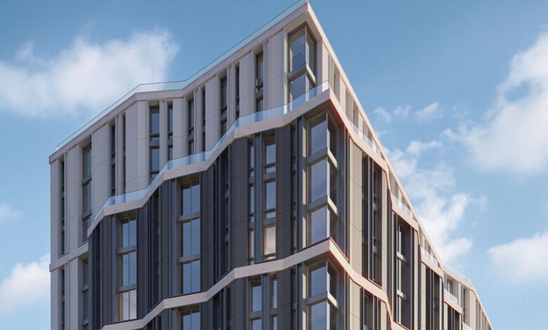 rendering of a multi-story building