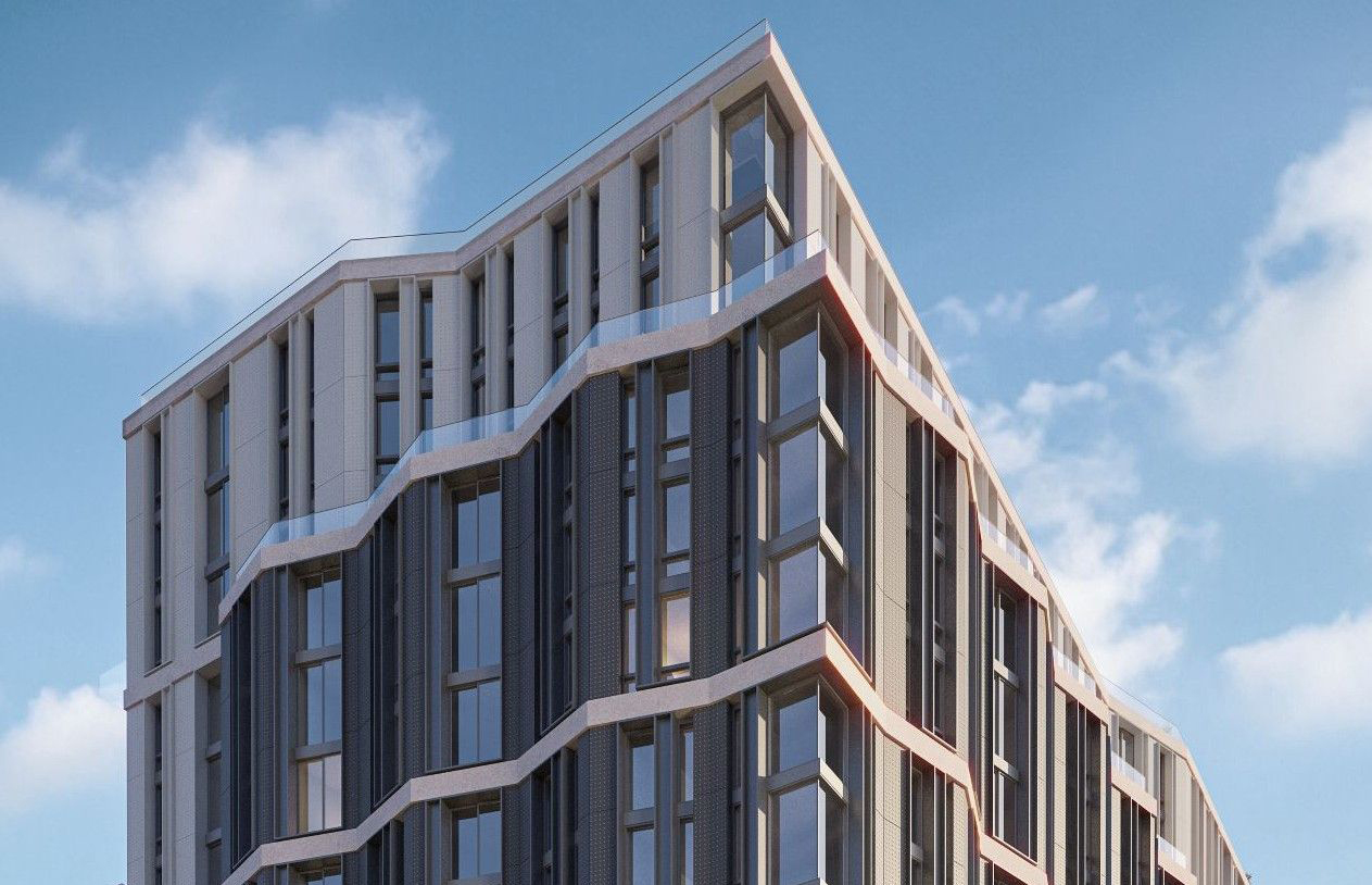 rendering of a multi-story building