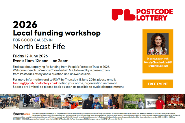 Free Virtual Funding Workshop for Local Charities in North East Fife