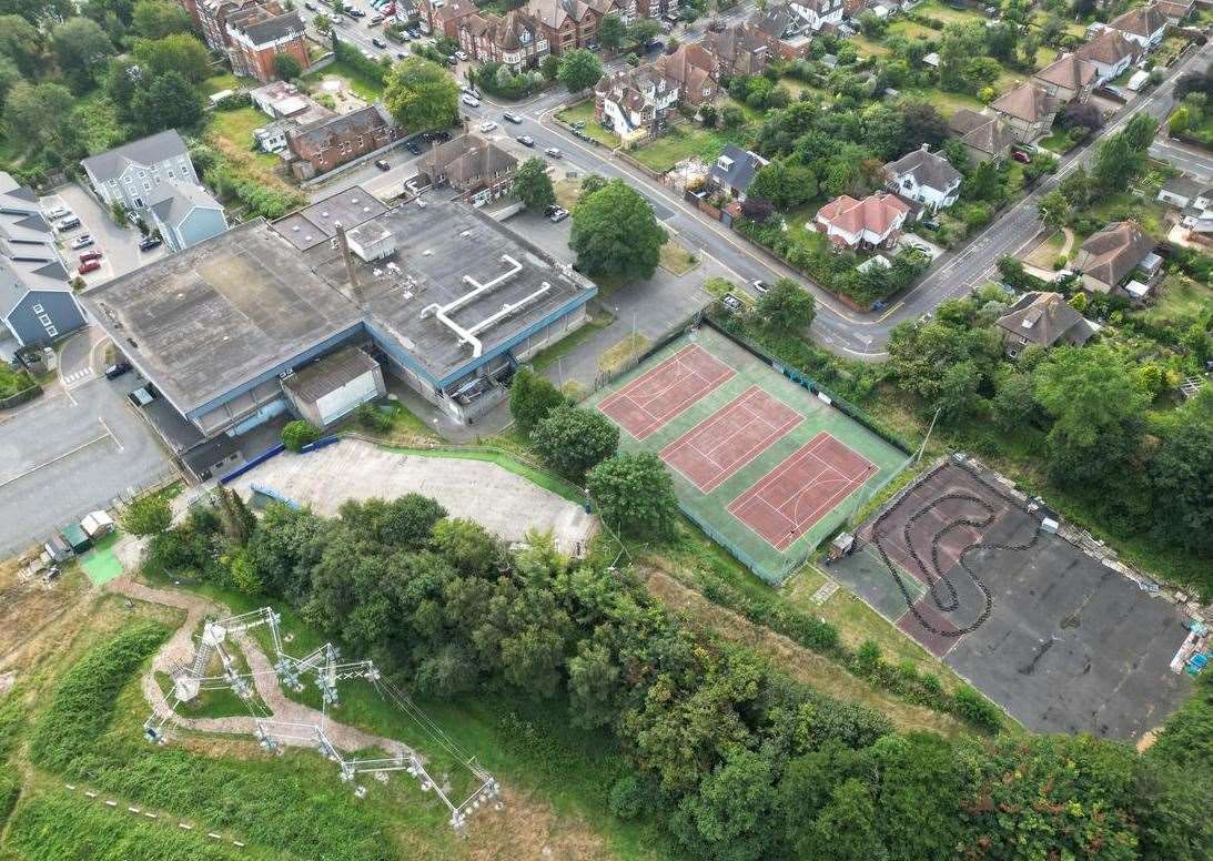Folkestone Sports Centre suddenly closed in July 2024 and has not reopened since. Picture: Christie & Co