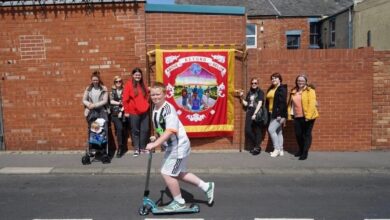 Image credit: Above Below Beyond Youth Panel and Banner- East Durham Creates, Photographer Alex Zawadzki