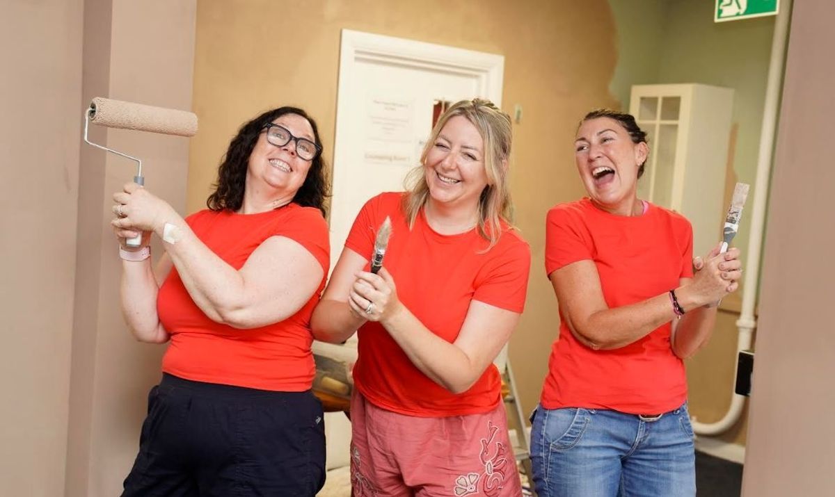 The trio decided to give the charity a vital refresh