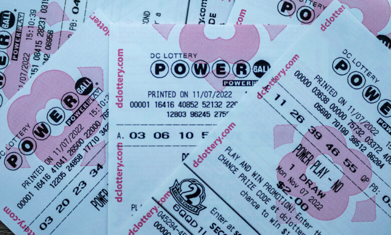 File photo of Powerball tickets.