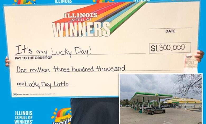 Lucky Illinois man scores $1.3 million after winning the same lottery draw twice in 15 years