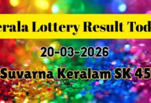 Kerala Lottery Result Today 20 March: Suvarna Keralam SK-45 Result Published; Check Winning Numbers