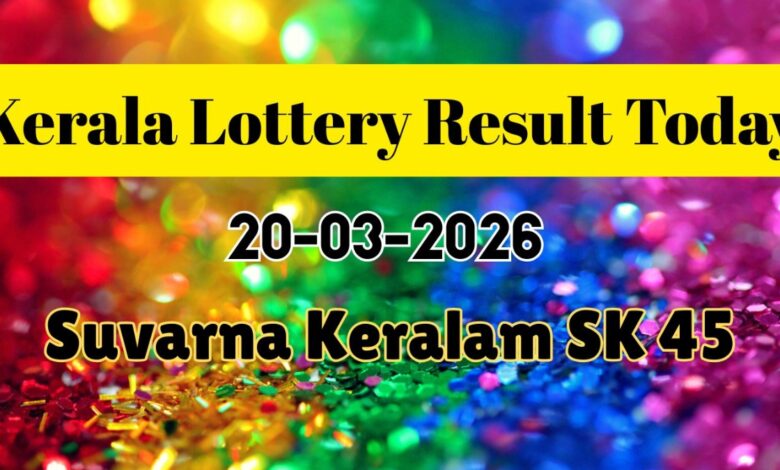 Kerala Lottery Result Today 20 March: Suvarna Keralam SK-45 Result Published; Check Winning Numbers