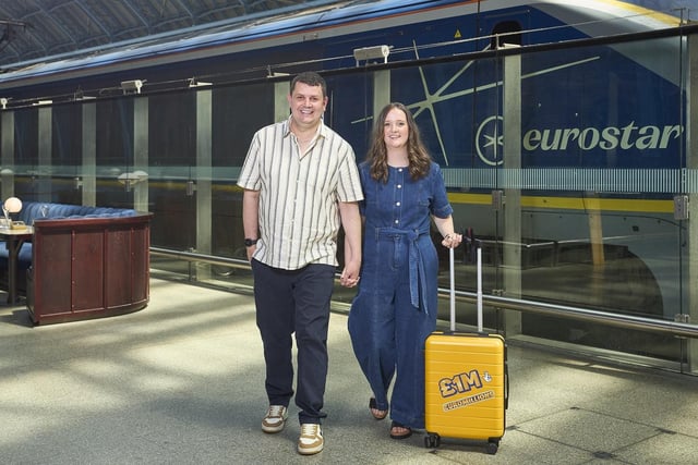 Now instead of traveling to Evelina London Children's Hospital for medical appointments, Matt and Courtney will be making a very different trip to London - going from St Pancras International Station to Paris Gare du Nord on the Eurostar