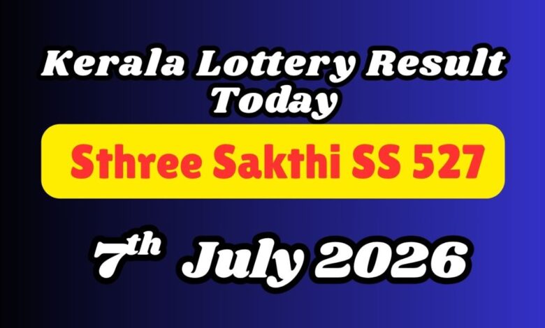 Kerala Lottery Results Today, 07-07-2026: Sthree Sakthi SS 527 Result ANNOUNCED: Check Full Prize List