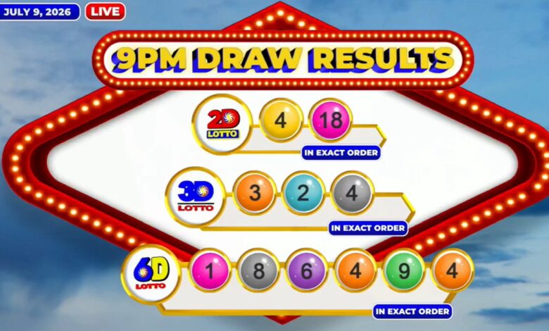 PCSO Lotto Results: 6D Lotto bettor wins P8.7M jackpot on July 9, 2026