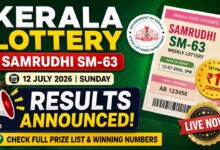 Kerala Samrudhi SM-63 Lottery Result Today: Rs 1 Crore Winner, Full Winners List Here