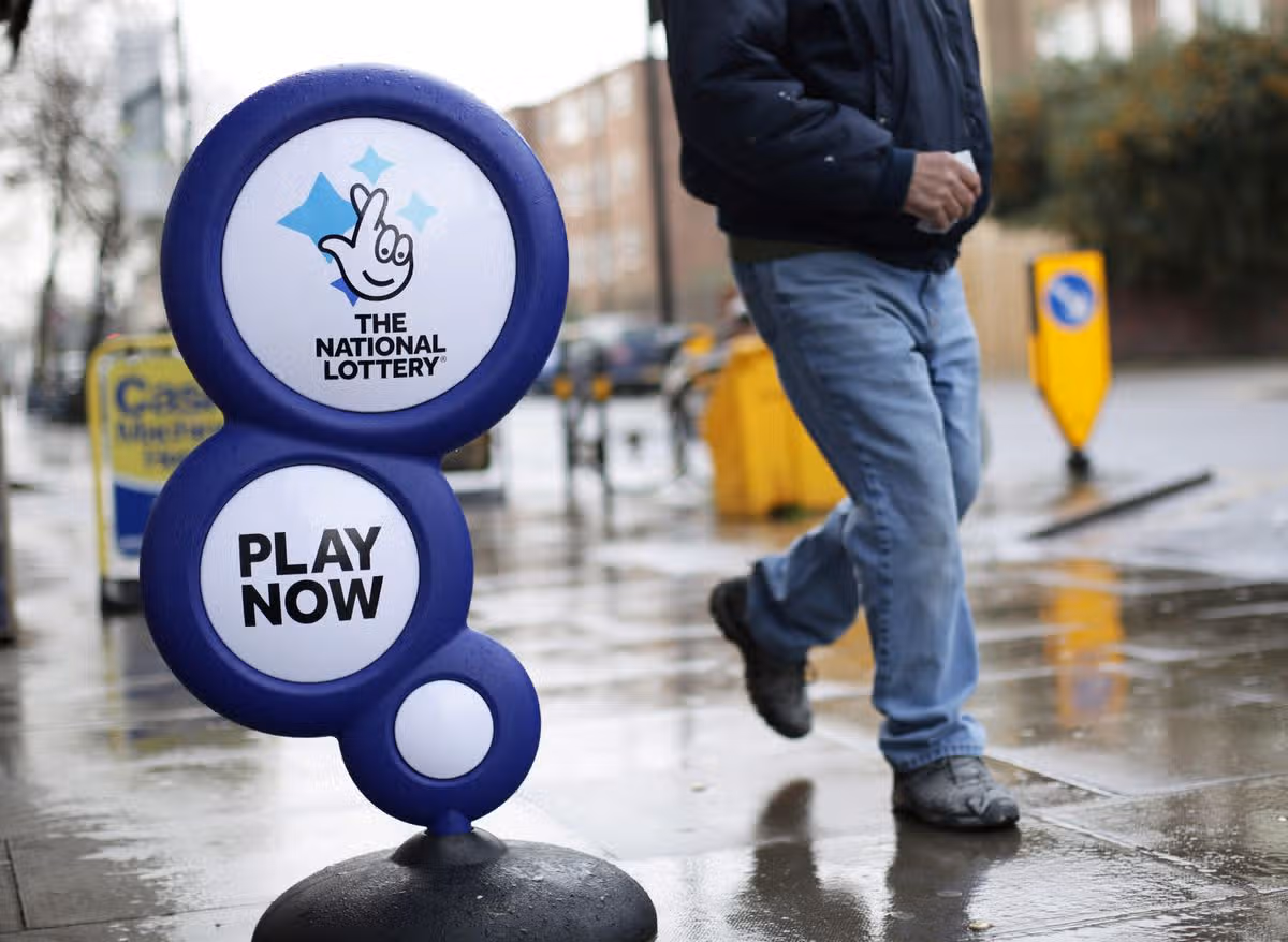 National Lottery sign